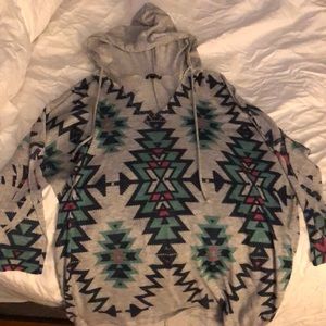 3/4 Sleeve Hoodie Shirt